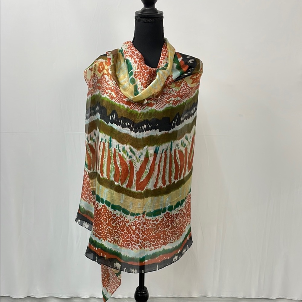 Colorful Striped Scarf - Picture 4 of 7